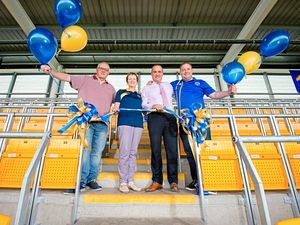 Supporting image for story: 'Eyes of the world on Shrewsbury Town' for launch of safe standing zone 