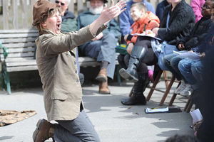 Gill Jordan takes to the stage