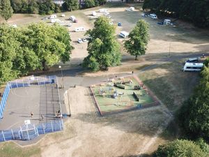 Supporting image for story: Travellers move onto Netherton Park close to playground 