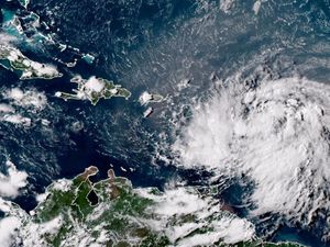 Supporting image for story: Tropical Storm Ernesto drenches northeast Caribbean and takes aim at Puerto Rico