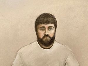 Court sketch of Kyle Clifford