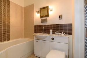 One of the bathrooms