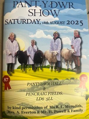 The programme cover for this year's Pantydwr Show
