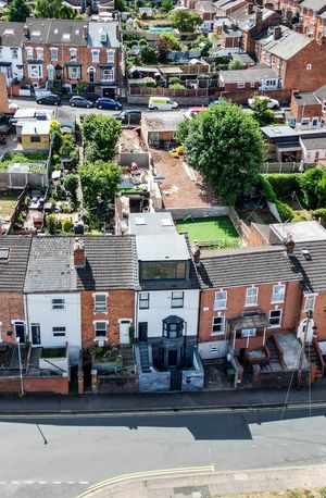 Aerial image of the dormer at a house in Wylds Lane, Worcester.