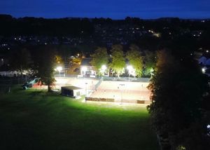 A birds-eye view of the club and their new lighting system