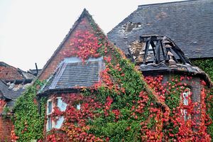 Damage to The Oxon Priory in Shrewsbury after a fire