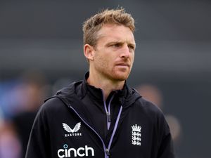 Jos Buttler looks to his left
