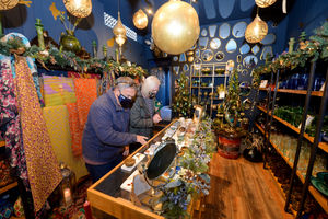 Shoppers back at Wyle Blue World, Shrewsbury, after the national lockdown