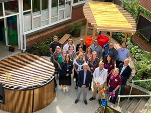 Supporting image for story: Hope House opens new courtyard thanks to generous donations