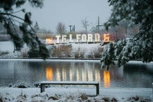 Snow at Telford Town Centre. Picture Jamie Ricketts.