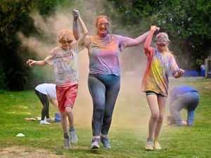 Supporting image for story: It nearly didn't happen - Shropshire community spirit saves primary school's end-of-year colour run after last minute hitch