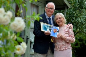 Patricia Fairclough and her husband Philip received a card from the Queen to mark their wedding anniversary.