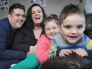 Supporting image for story: Its all smiles for young Sebastian after he pulled through heart surgery