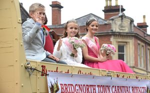 The carnival royalty, including the queen Robyn Gross