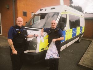 Supporting image for story: Newport police thank children for 'stay home' posters with sweets