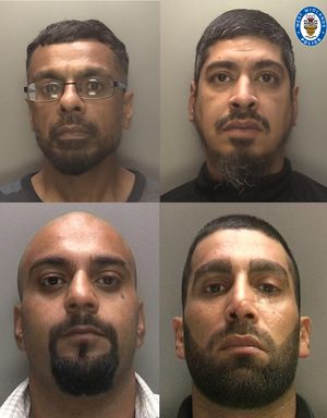 Clockwise from top left: Arif, Nadim, Zaffar, and Nassir. Photo: West Midlands Police