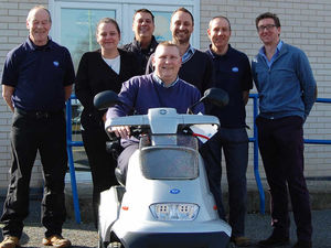 Supporting image for story: John O'Groats to Land's End mobility scooter record attempt hits Shropshire