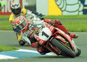 Carl Fogarty in action