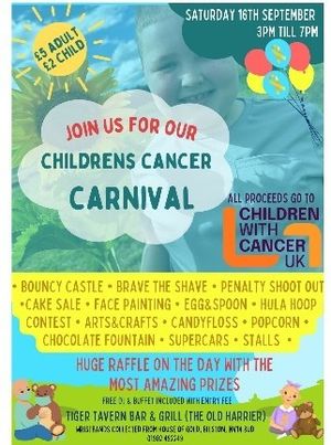 A poster for the fundraiser 