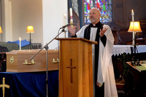 Rev. David Wright has been back inside St Peter's church in Dudley and hopes the congregation feel a connection through the live-streaming videos