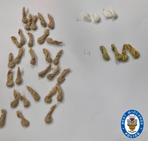 Some of the drugs which were seized in Erdington