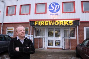 Richard Pearson in front of the shop back in 2010
