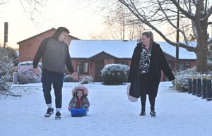 Many people seized the opportunity to enjoy the colder spell of weather