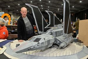 Phil Cocking from Lincoln with his Star Wars Marauder Ship