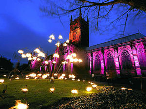 Supporting image for story: Spectacular first light festival transforms Wolverhampton city centre