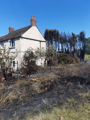 The fire near Albrighton. photo Phil Davies