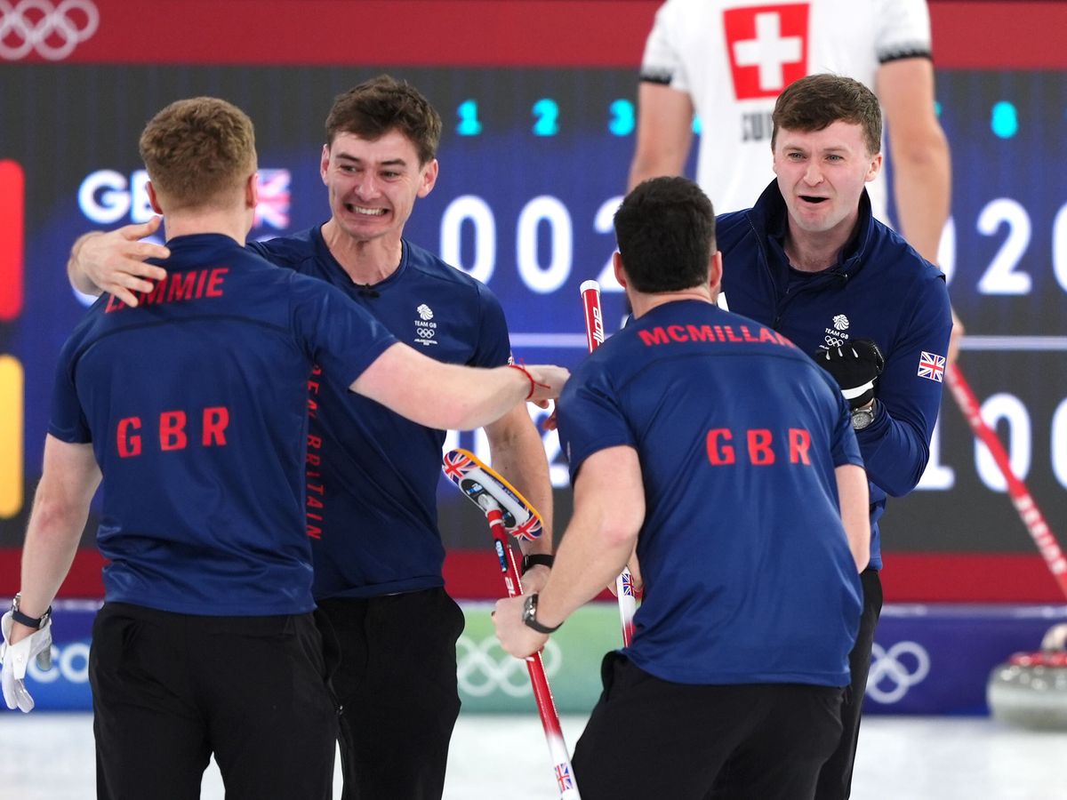 Great Britain&rsquo;s men&rsquo;s curling team beat Switzerland to reach Olympic final