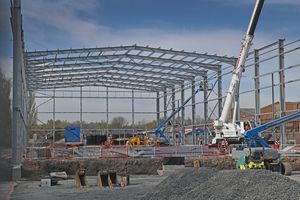 Midland Food Group rebuilding work.