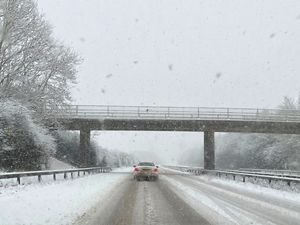 A snowy M54 on Sunday morning. 