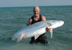 This 160lb tarpon was landed in Cuba