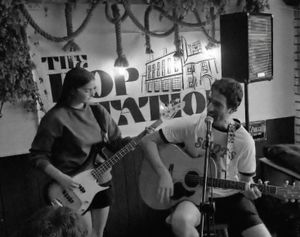 Jez and Lilly performing at Hop Station 