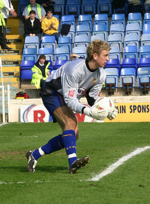 Joe Hart making his debut in the Football League for Shrewsbury Town in 2005 (Picture: AMA)