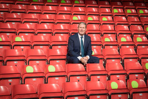 Labour leader Sir Keir Starmer during a visit to Walsall FC's Banks's Stadium. Photo: Stefan Rousseau/PA Wire.