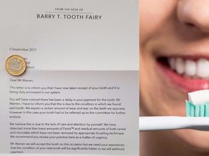Supporting image for story: This letter from the tooth fairy will make you want to get the brush out