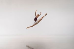 Hannah Martin in full flight.