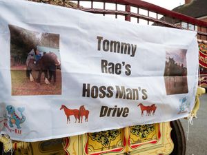 Supporting image for story: Watch as more than 100 people take to the streets in poignant procession for poorly four-year-old Tommy-Rae