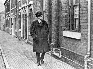 Malcolm X visits Marshall Street Smethwick in February 1965. A blue plaque to mark the occasion still exists today