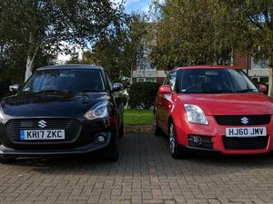 Supporting image for story: Our Suzuki Swift meets its athletic grandfather