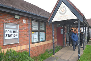 Voters were lining up to cast their votes on Thursday morning