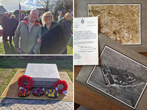 Supporting image for story: 'Honoured to be here': Restored memorial plaque is unveiled at poignant ceremony for fallen soldiers from historic Black Country factory