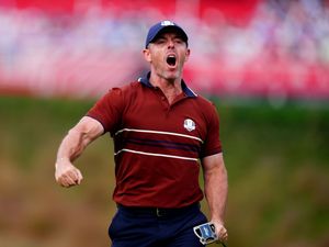 Supporting image for story: Ryder Cup crowd announcer steps down over expletive-filled Rory McIlroy chant