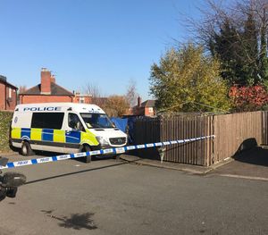 Police cordoned off the scene near where Mr Rushton was found 