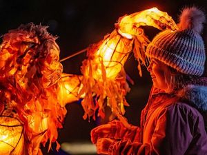 Supporting image for story: First look at Chester Zoo’s festive light trail