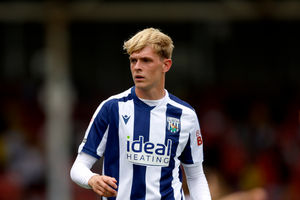 Manchester United loanee Toby Collyer made his Baggies debut - the 1,000th player ever to do so - with a cameo at Wrexham. (Photo by Adam Fradgley/West Bromwich Albion FC via Getty Images)