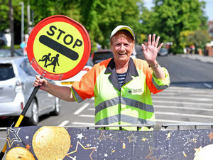 Supporting image for story: Walsall lollipop lady retires after helping people cross the same stretch of road for three decades