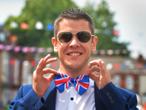 SANDWELL PIC MNA PIC DAVID HAMILTON PIC EXPRESS AND STAR 3/6/22 Enjoying Queen's Jubilee Street Party, at Parkhill Road, Smethwick, Dorothy Parkes CEO Robert Bruce..